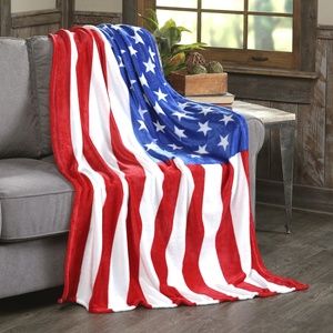American Flag Throw Blanket